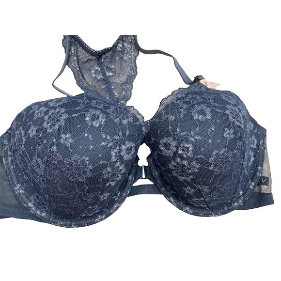 Victoria’s Secret Sexy Tee Lightly-Lined Demi Bra Lace Front Close 36 D - Picture 6 of 9